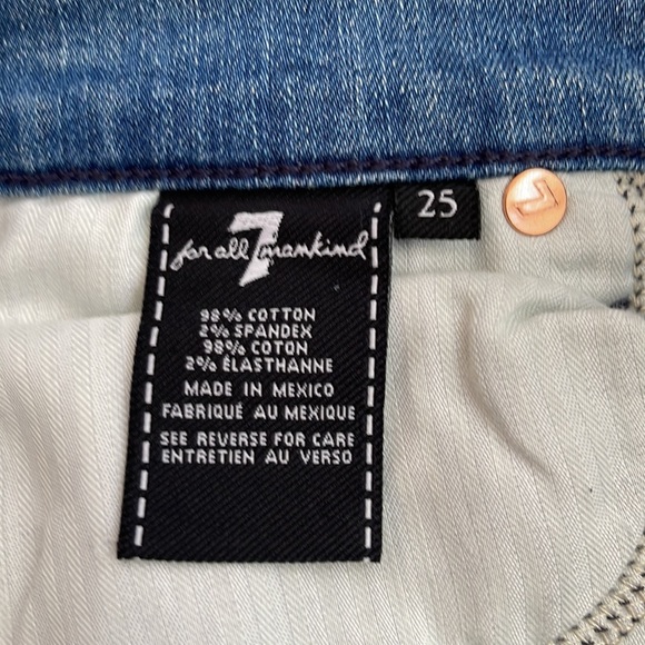 7 for all Mankind Gwenevere Skinny Jeans, NWT, Size 25 - Picture 5 of 6